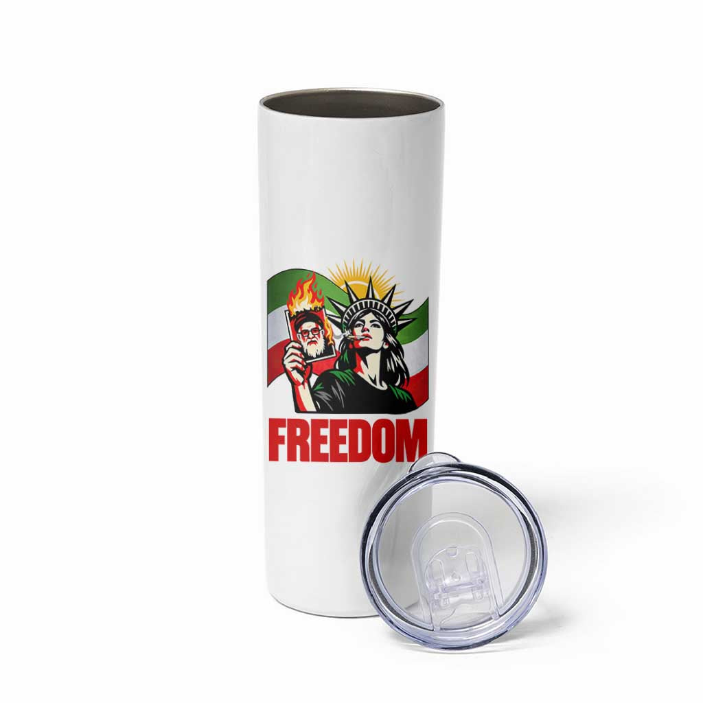 Woman Life Freedom Skinny Tumbler Free Iran Protest Resistance Movement