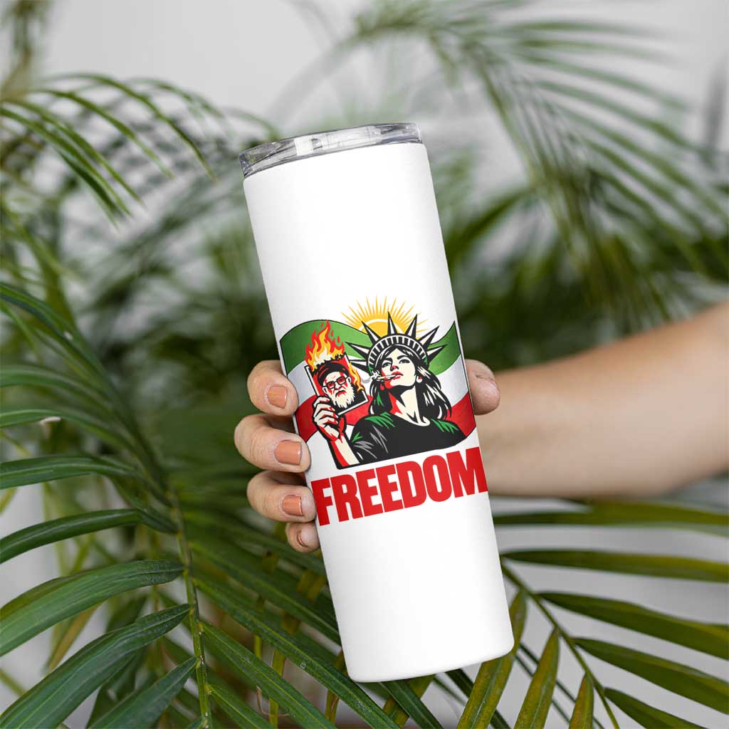 Woman Life Freedom Skinny Tumbler Free Iran Protest Resistance Movement