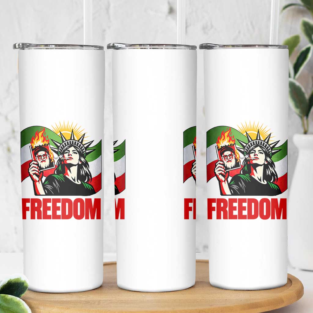 Woman Life Freedom Skinny Tumbler Free Iran Protest Resistance Movement