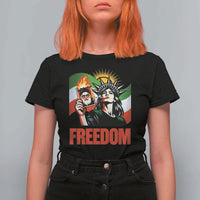 Woman Life Freedom T Shirt For Women Free Iran Protest Resistance Movement