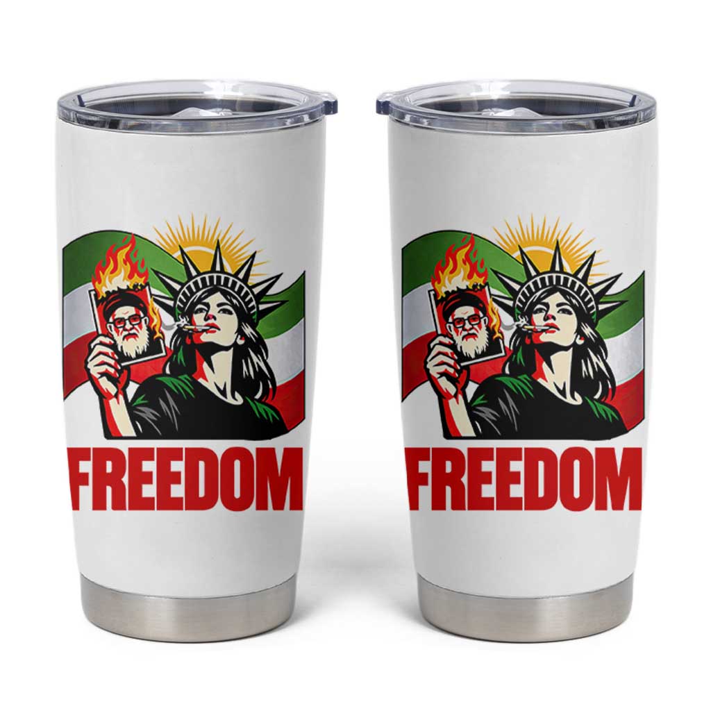 Woman Life Freedom Tumbler Cup Free Iran Protest Resistance Movement