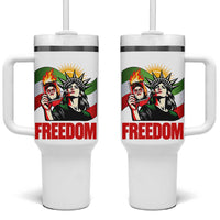 Woman Life Freedom Tumbler With Handle Free Iran Protest Resistance Movement