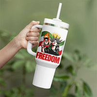 Woman Life Freedom Tumbler With Handle Free Iran Protest Resistance Movement