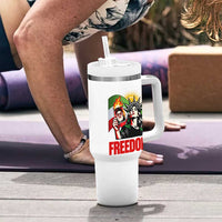 Woman Life Freedom Tumbler With Handle Free Iran Protest Resistance Movement