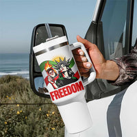 Woman Life Freedom Tumbler With Handle Free Iran Protest Resistance Movement