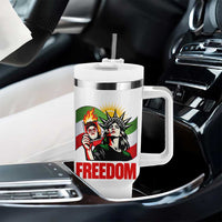 Woman Life Freedom Tumbler With Handle Free Iran Protest Resistance Movement