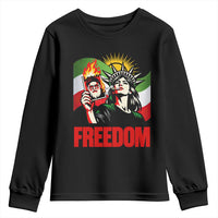 Woman Life Freedom Youth Sweatshirt Free Iran Protest Resistance Movement
