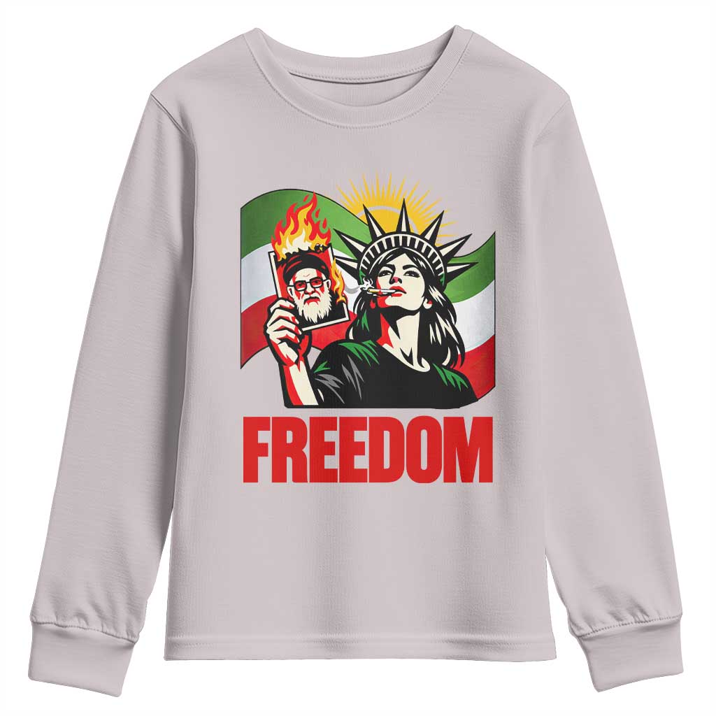 Woman Life Freedom Youth Sweatshirt Free Iran Protest Resistance Movement
