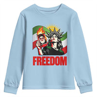 Woman Life Freedom Youth Sweatshirt Free Iran Protest Resistance Movement