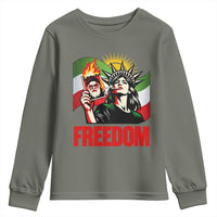 Woman Life Freedom Youth Sweatshirt Free Iran Protest Resistance Movement