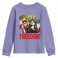 Woman Life Freedom Youth Sweatshirt Free Iran Protest Resistance Movement