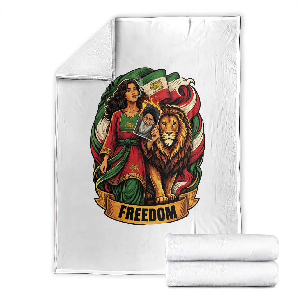 Woman Life Freedom Throw Blanket Iranian Women Resistance Pride
