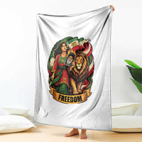 Woman Life Freedom Throw Blanket Iranian Women Resistance Pride