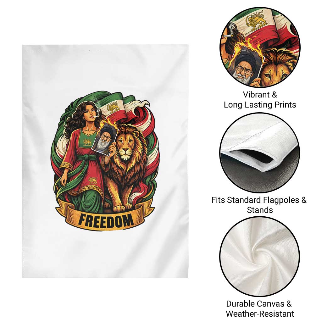 Woman Life Freedom Garden Flag Iranian Women Resistance Pride