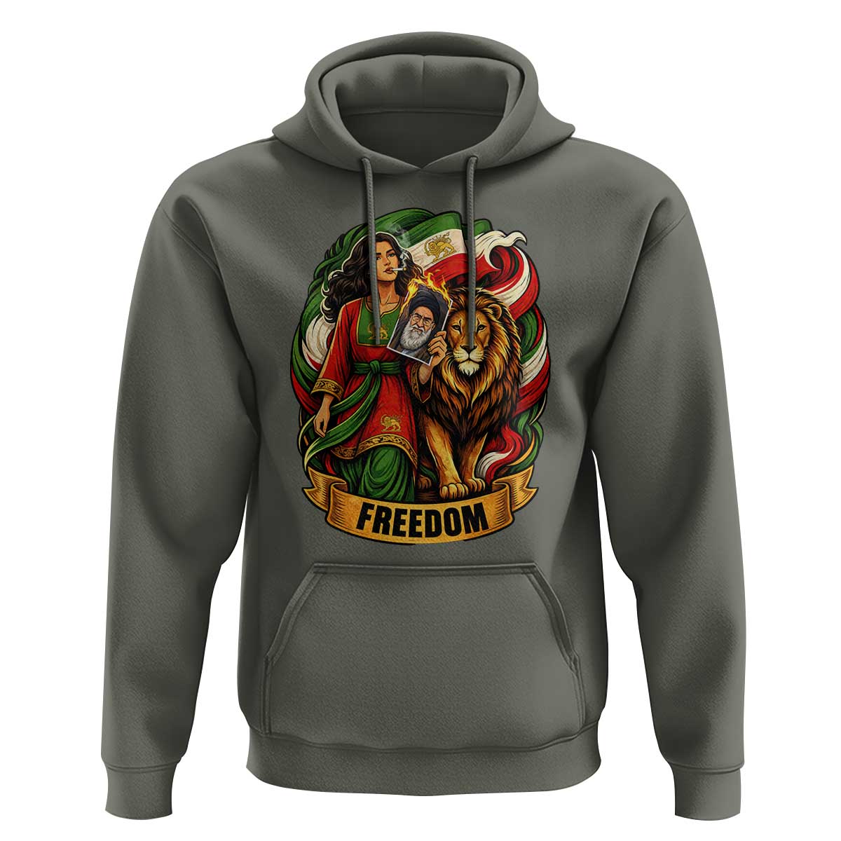 Woman Life Freedom Hoodie Iranian Women Resistance Pride