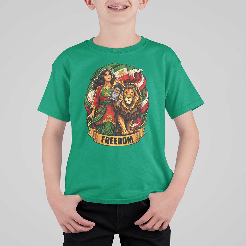 Woman Life Freedom T Shirt For Kid Iranian Women Resistance Pride