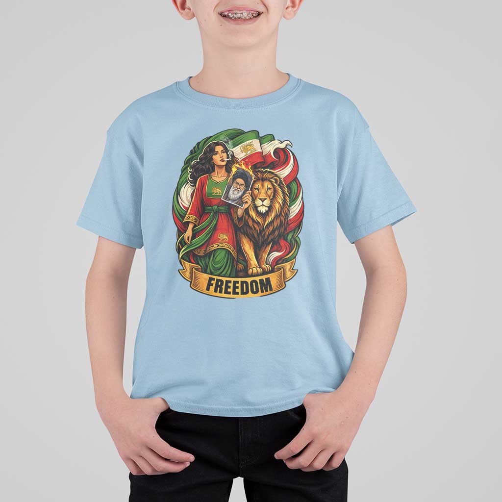 Woman Life Freedom T Shirt For Kid Iranian Women Resistance Pride
