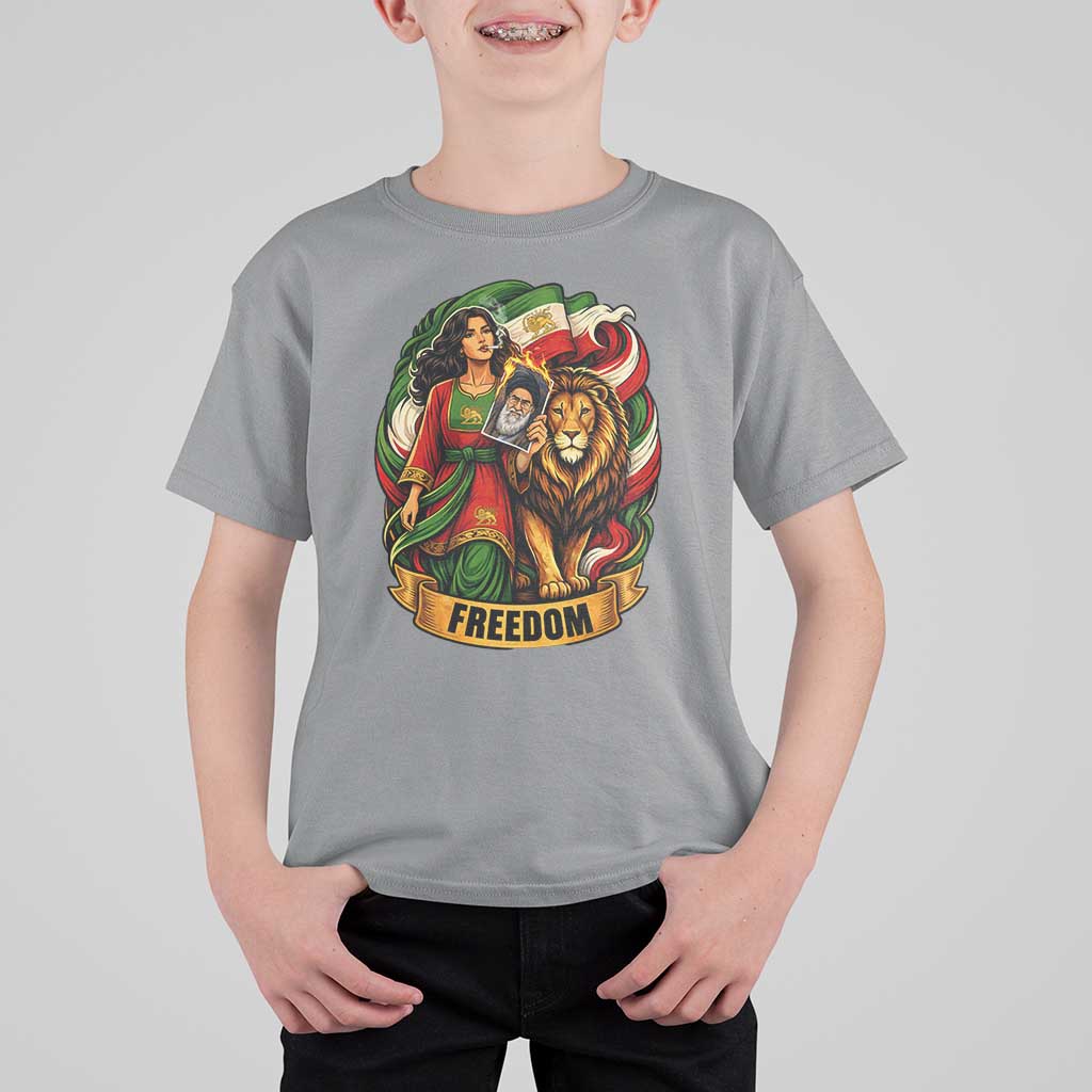 Woman Life Freedom T Shirt For Kid Iranian Women Resistance Pride
