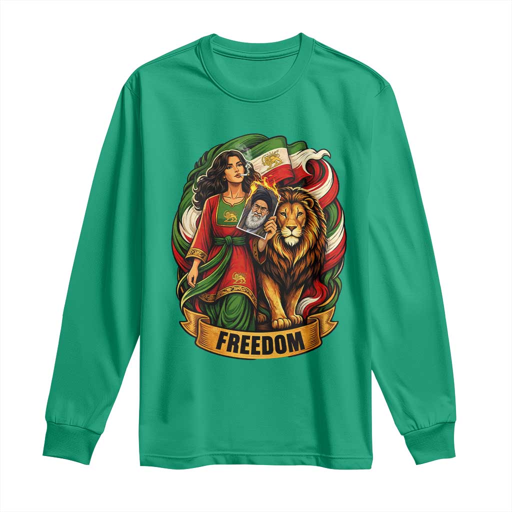 Woman Life Freedom Long Sleeve Shirt Iranian Women Resistance Pride