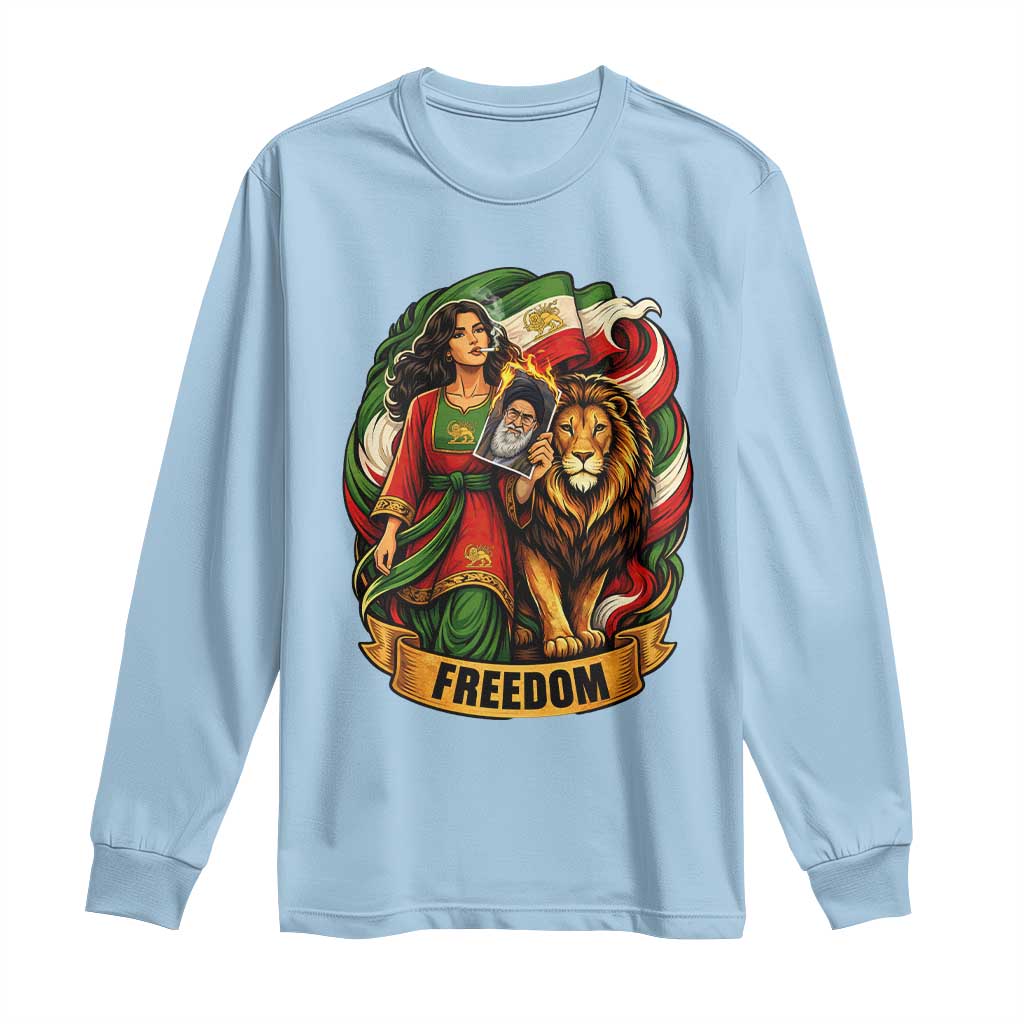 Woman Life Freedom Long Sleeve Shirt Iranian Women Resistance Pride