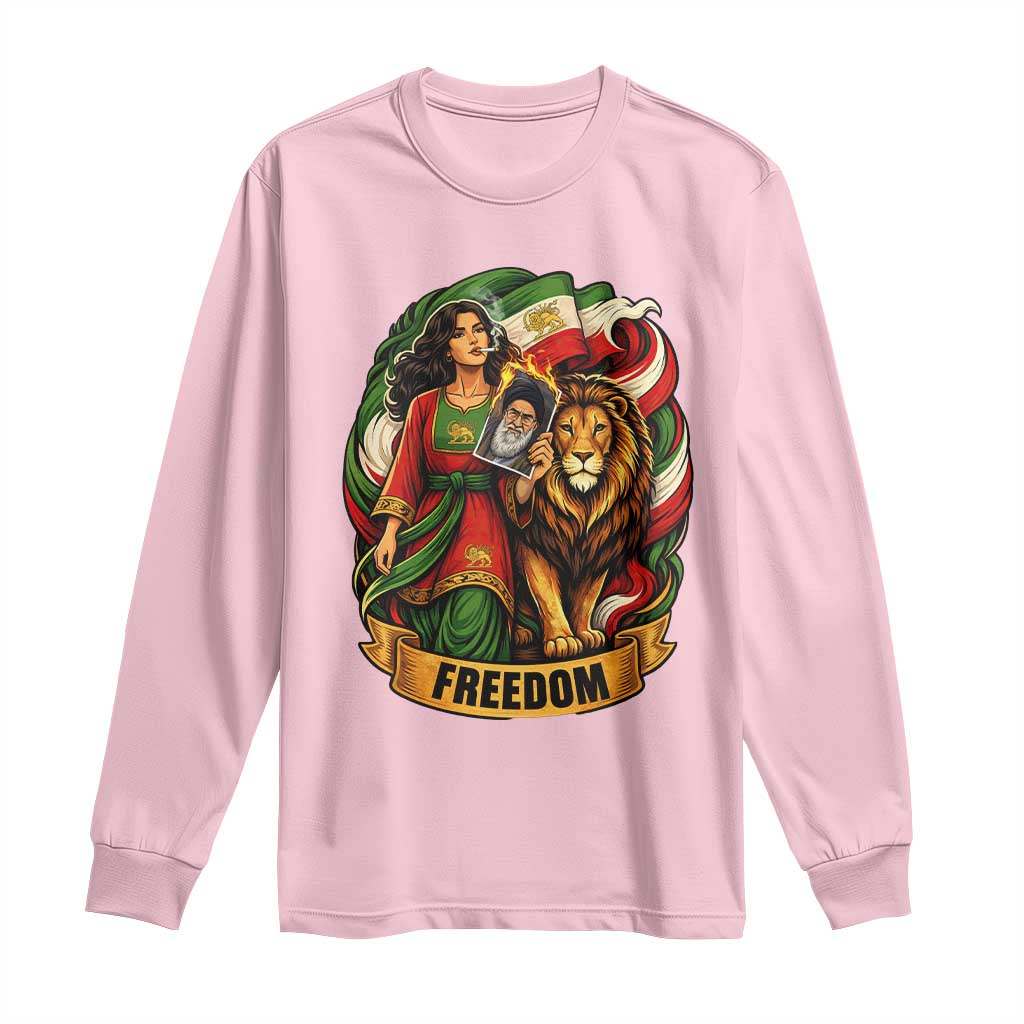 Woman Life Freedom Long Sleeve Shirt Iranian Women Resistance Pride