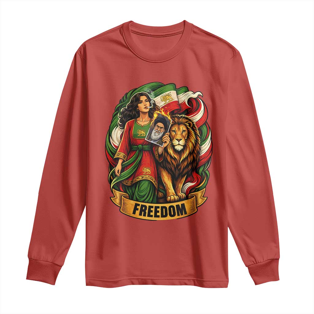 Woman Life Freedom Long Sleeve Shirt Iranian Women Resistance Pride