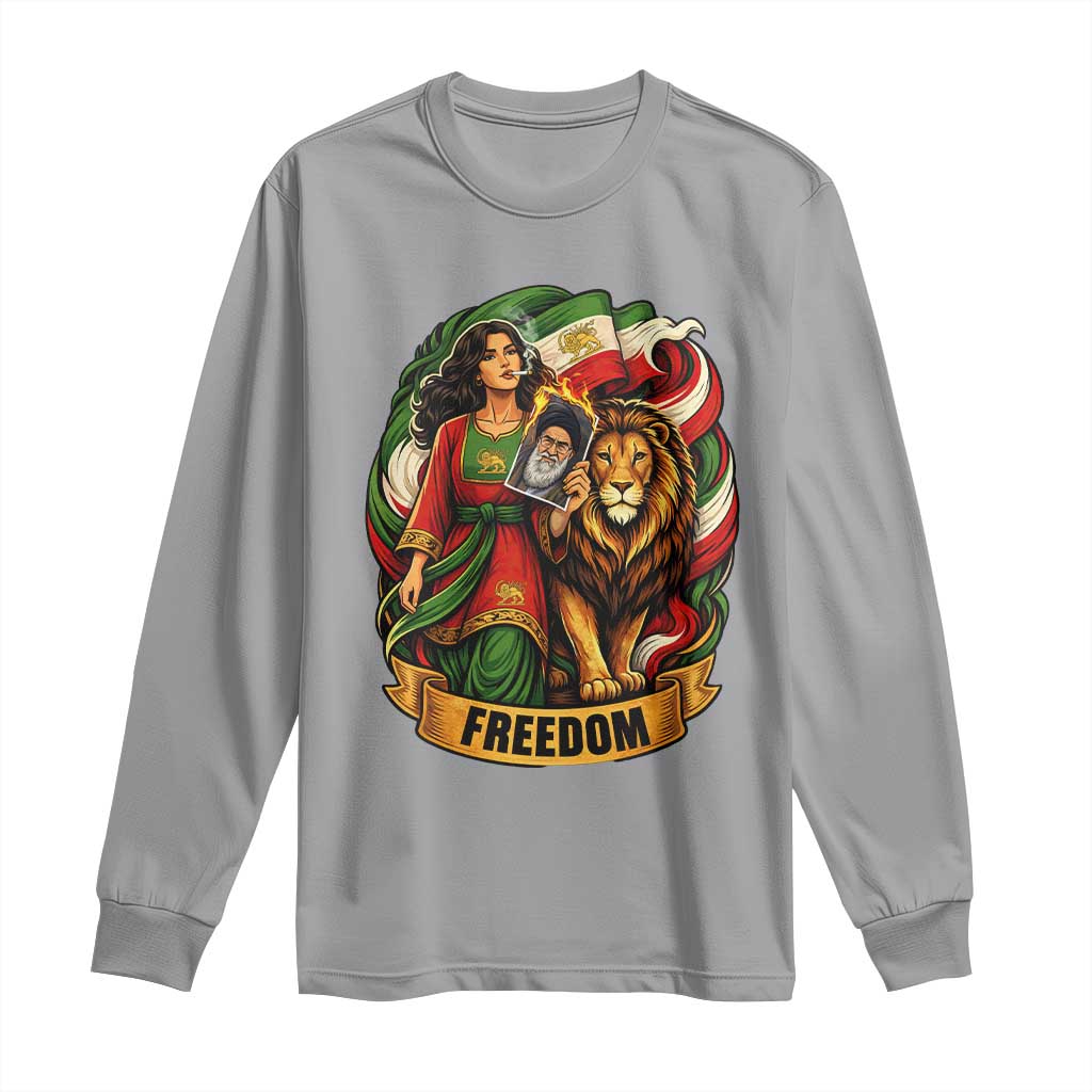 Woman Life Freedom Long Sleeve Shirt Iranian Women Resistance Pride