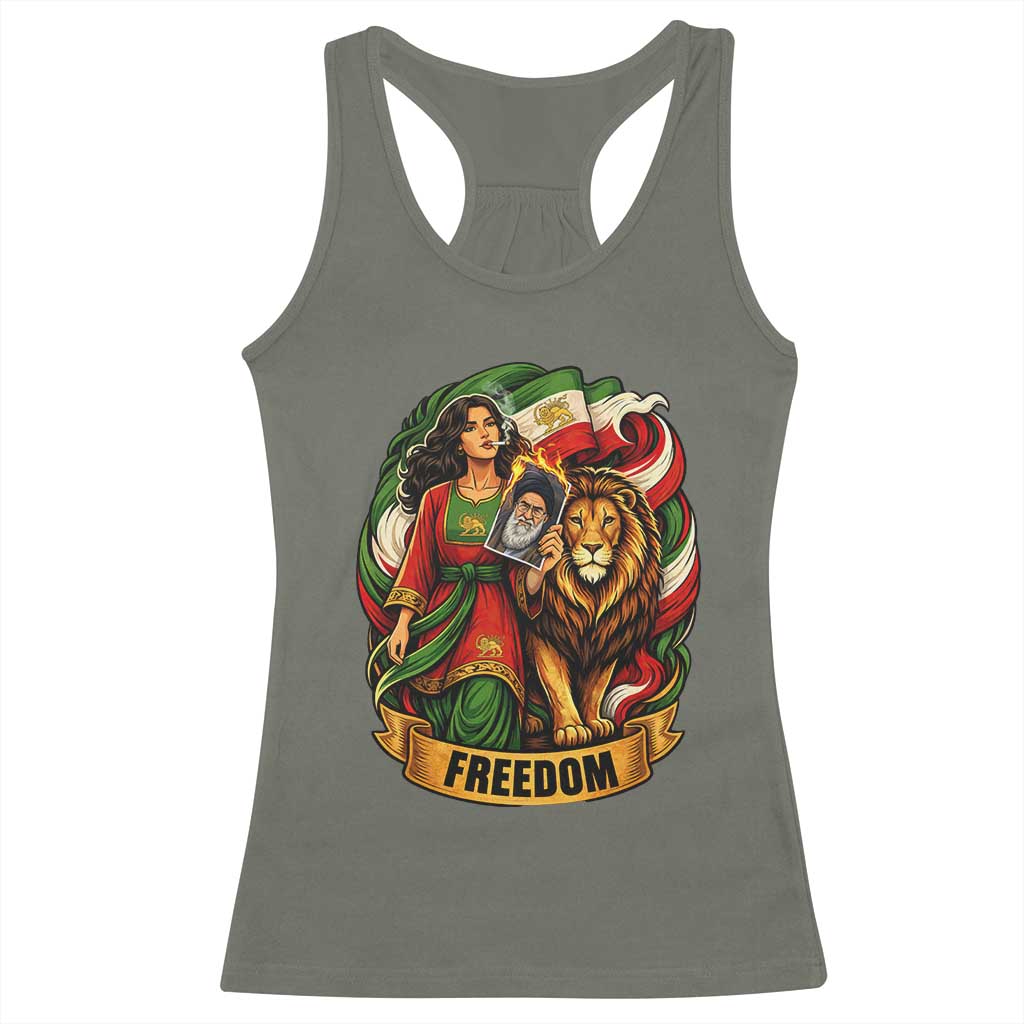 Woman Life Freedom Racerback Tank Top Iranian Women Resistance Pride