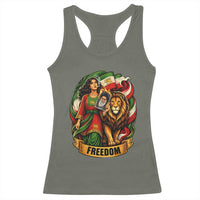 Woman Life Freedom Racerback Tank Top Iranian Women Resistance Pride
