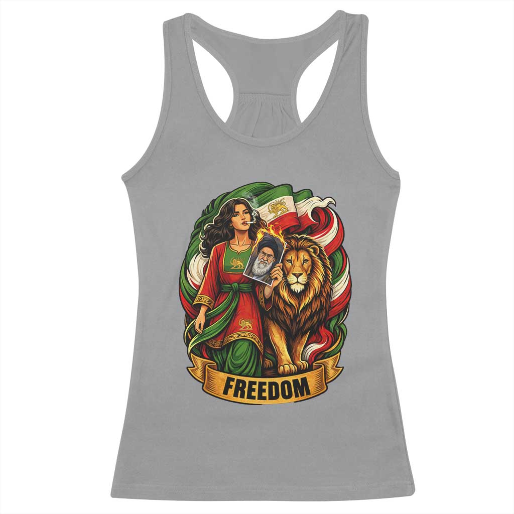 Woman Life Freedom Racerback Tank Top Iranian Women Resistance Pride