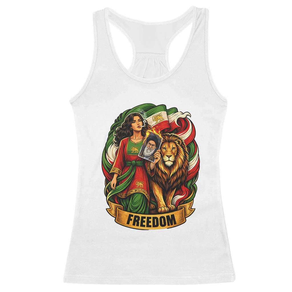 Woman Life Freedom Racerback Tank Top Iranian Women Resistance Pride