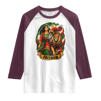 Woman Life Freedom Raglan Shirt Iranian Women Resistance Pride