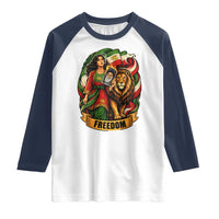 Woman Life Freedom Raglan Shirt Iranian Women Resistance Pride