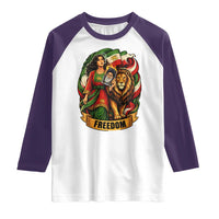 Woman Life Freedom Raglan Shirt Iranian Women Resistance Pride