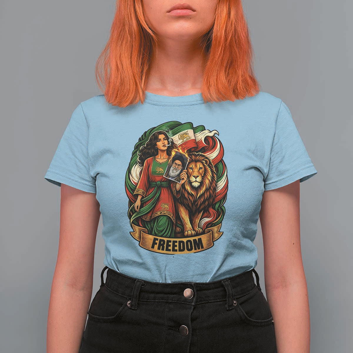 Woman Life Freedom T Shirt For Women Iranian Women Resistance Pride