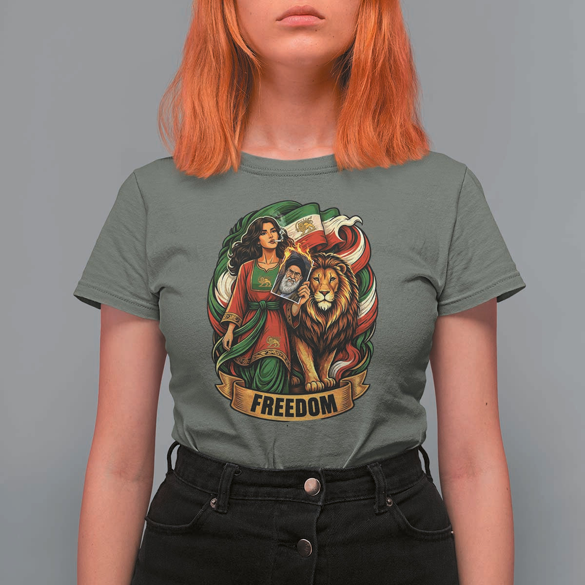 Woman Life Freedom T Shirt For Women Iranian Women Resistance Pride