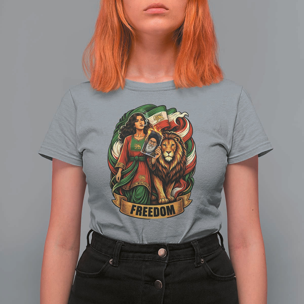 Woman Life Freedom T Shirt For Women Iranian Women Resistance Pride