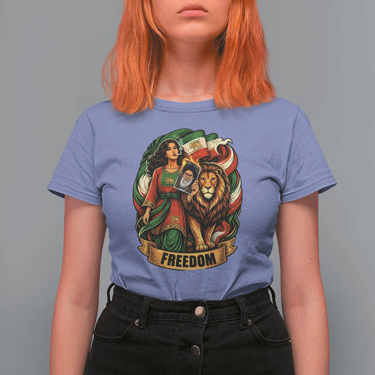 Woman Life Freedom T Shirt For Women Iranian Women Resistance Pride