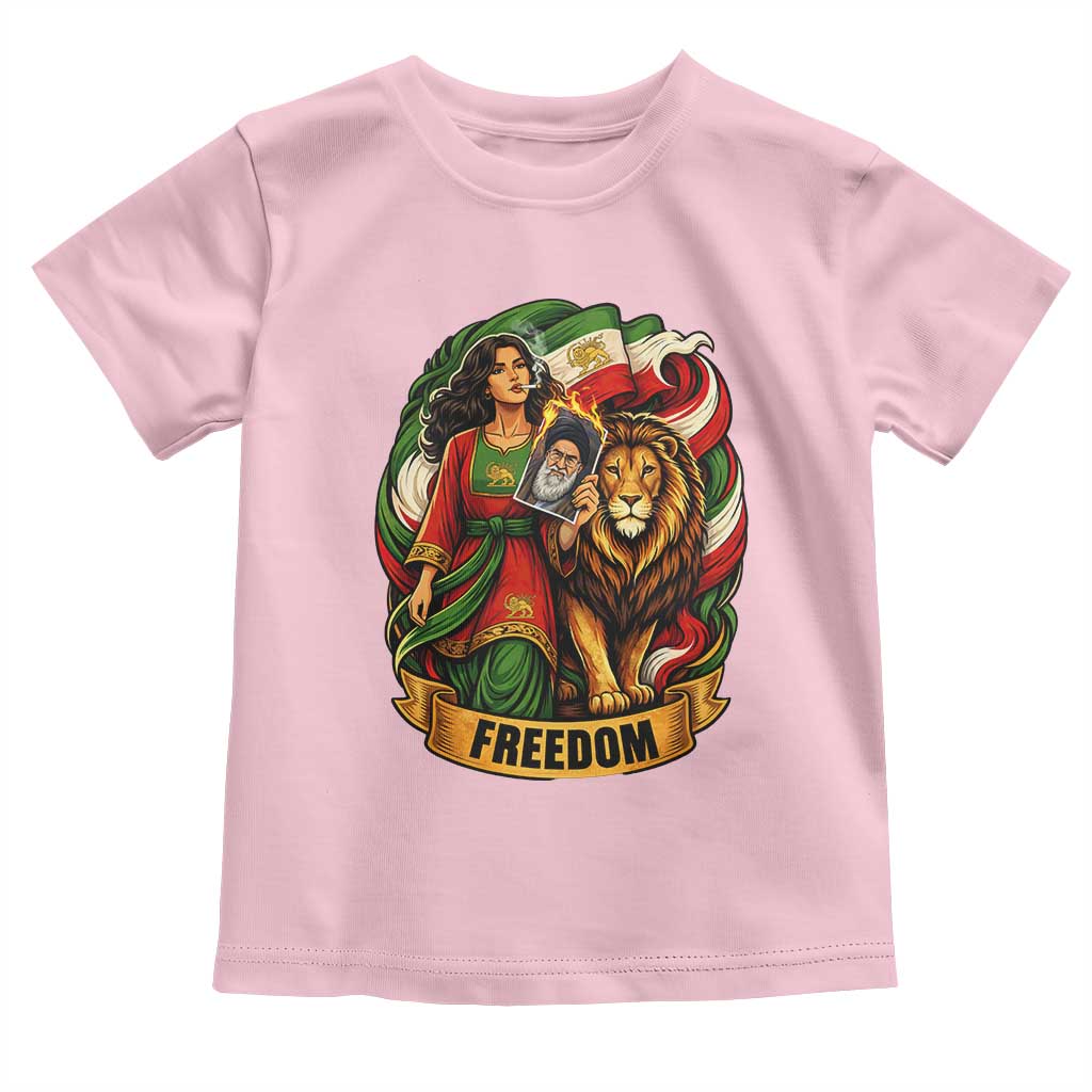 Woman Life Freedom Toddler T Shirt Iranian Women Resistance Pride