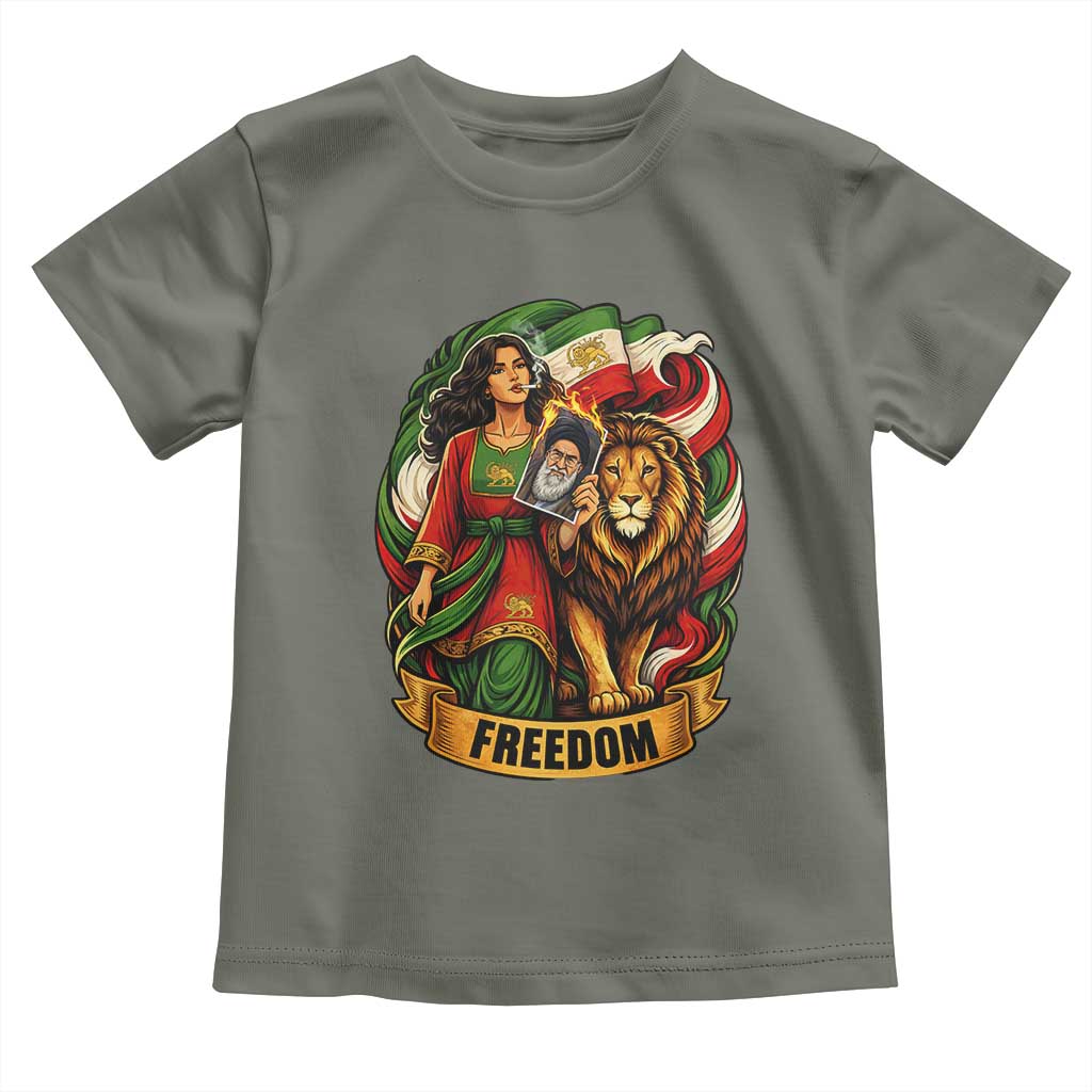 Woman Life Freedom Toddler T Shirt Iranian Women Resistance Pride