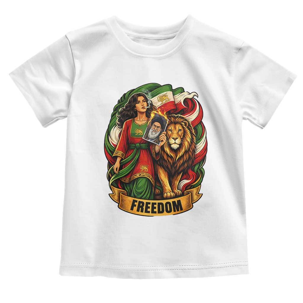 Woman Life Freedom Toddler T Shirt Iranian Women Resistance Pride
