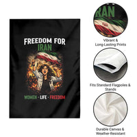 Iran Womens Protest Garden Flag Freedom For Iran Resistance Movement