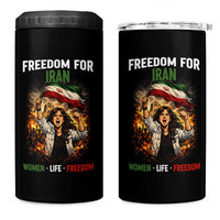 Iran Womens Protest 4 in 1 Can Cooler Tumbler Freedom For Iran Resistance Movement