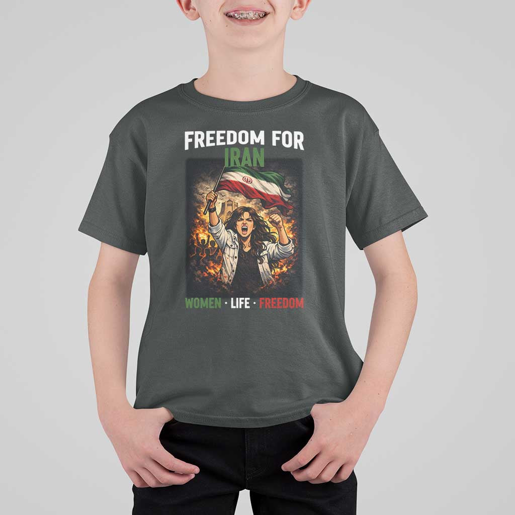 Iran Womens Protest T Shirt For Kid Freedom For Iran Resistance Movement