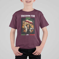 Iran Womens Protest T Shirt For Kid Freedom For Iran Resistance Movement