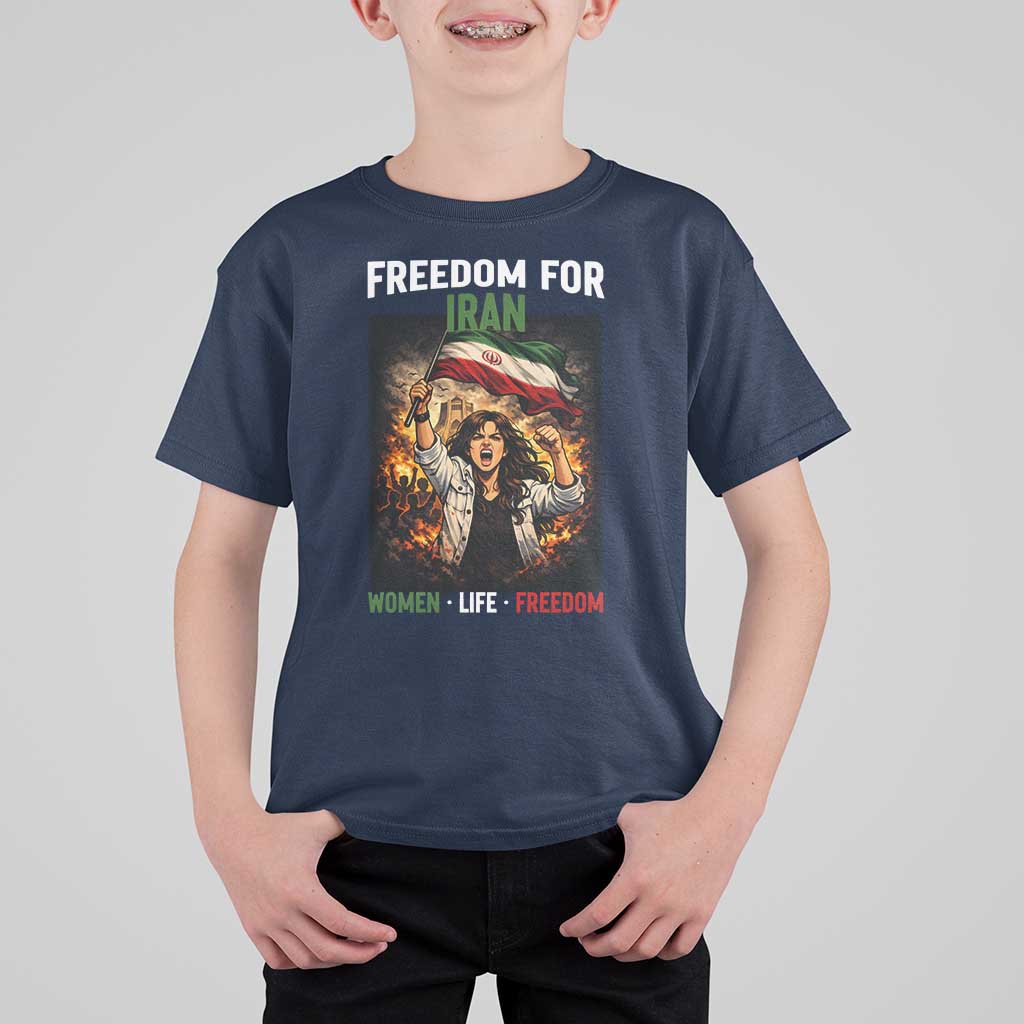 Iran Womens Protest T Shirt For Kid Freedom For Iran Resistance Movement