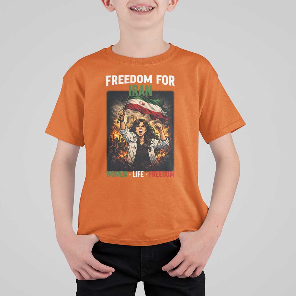 Iran Womens Protest T Shirt For Kid Freedom For Iran Resistance Movement