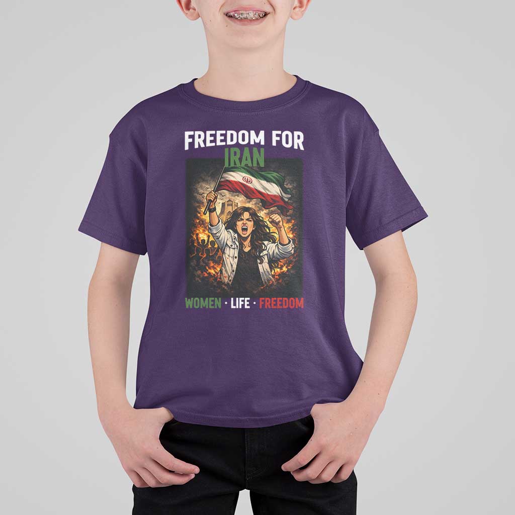 Iran Womens Protest T Shirt For Kid Freedom For Iran Resistance Movement