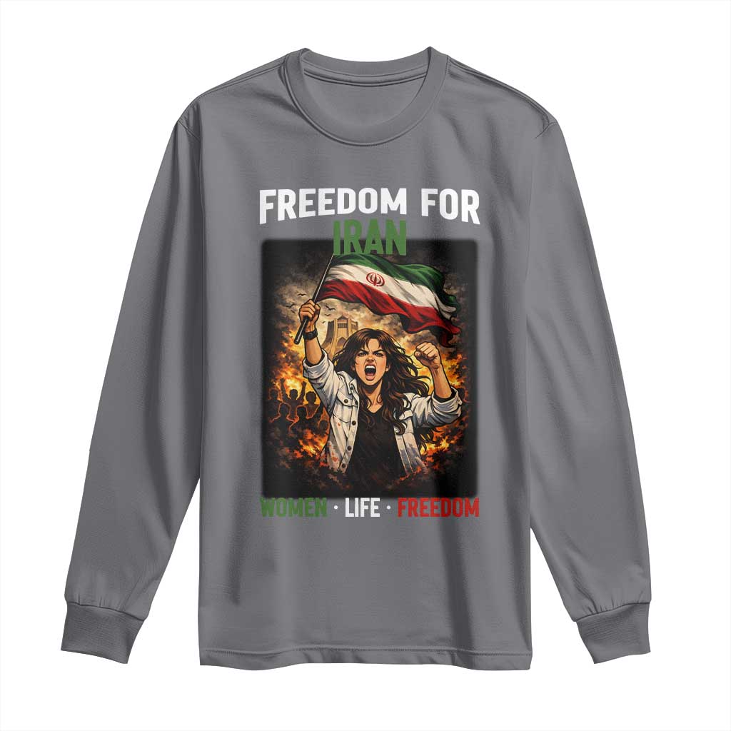 Iran Womens Protest Long Sleeve Shirt Freedom For Iran Resistance Movement