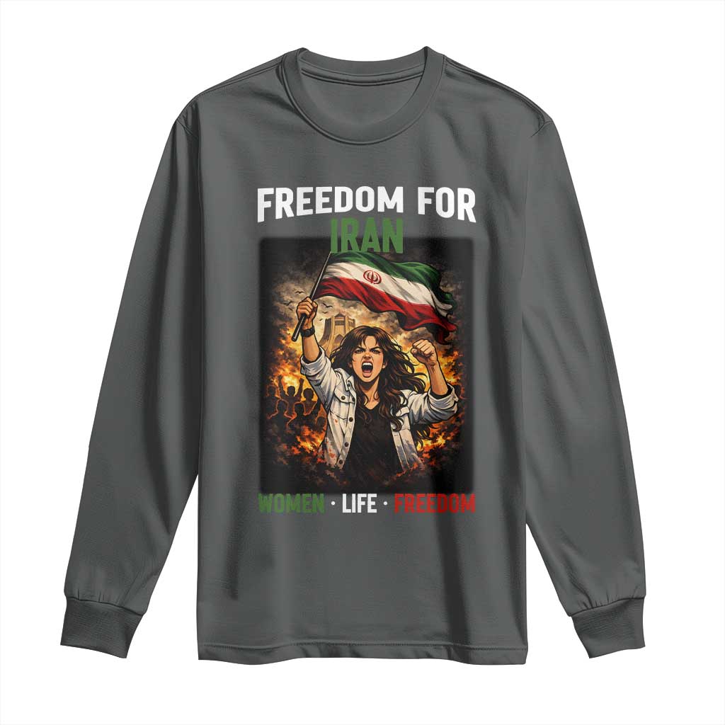 Iran Womens Protest Long Sleeve Shirt Freedom For Iran Resistance Movement